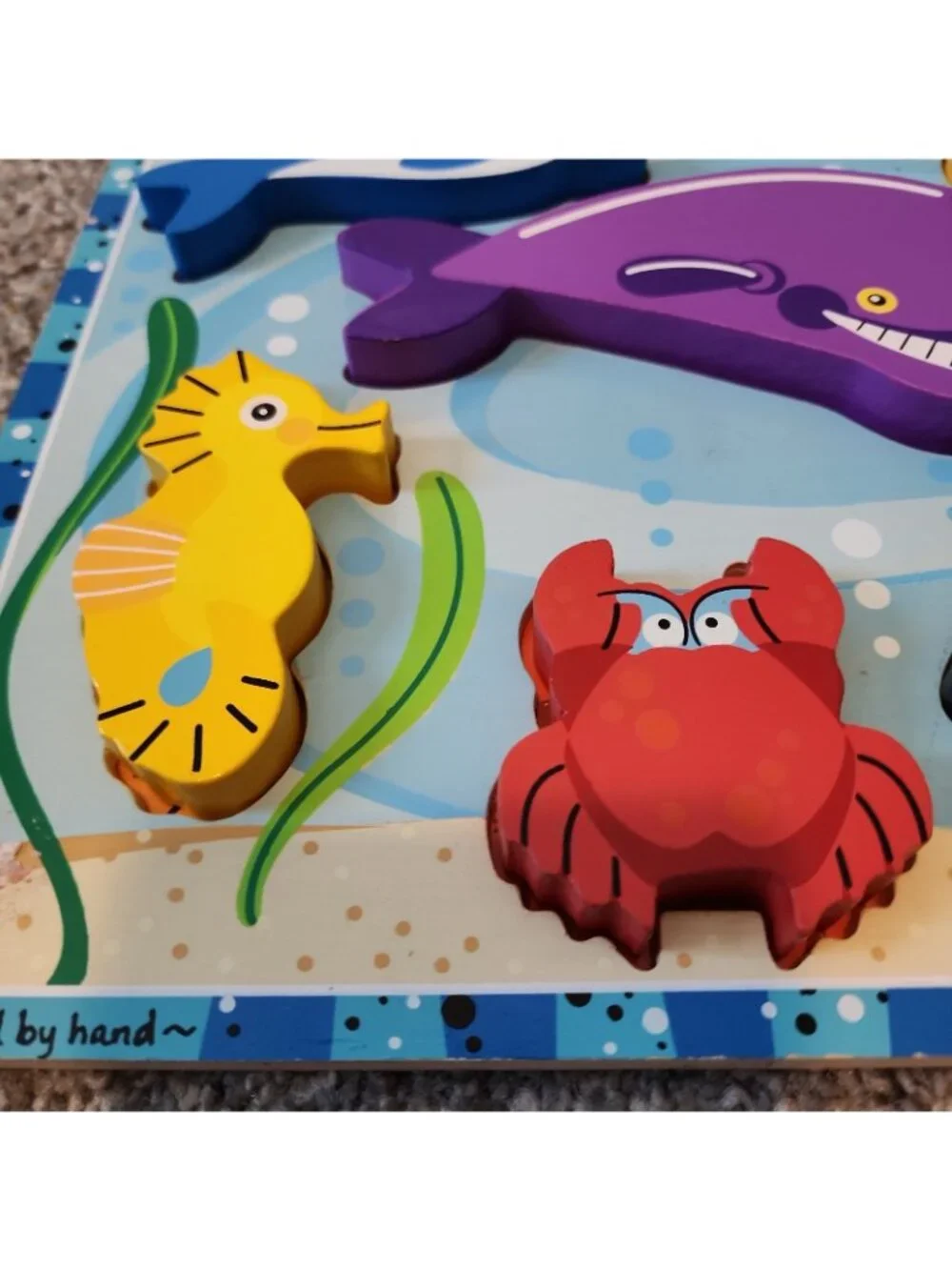 Melissa and Doug Sea Creatures Chunky Puzzle - 6 Pieces 3728 Wood